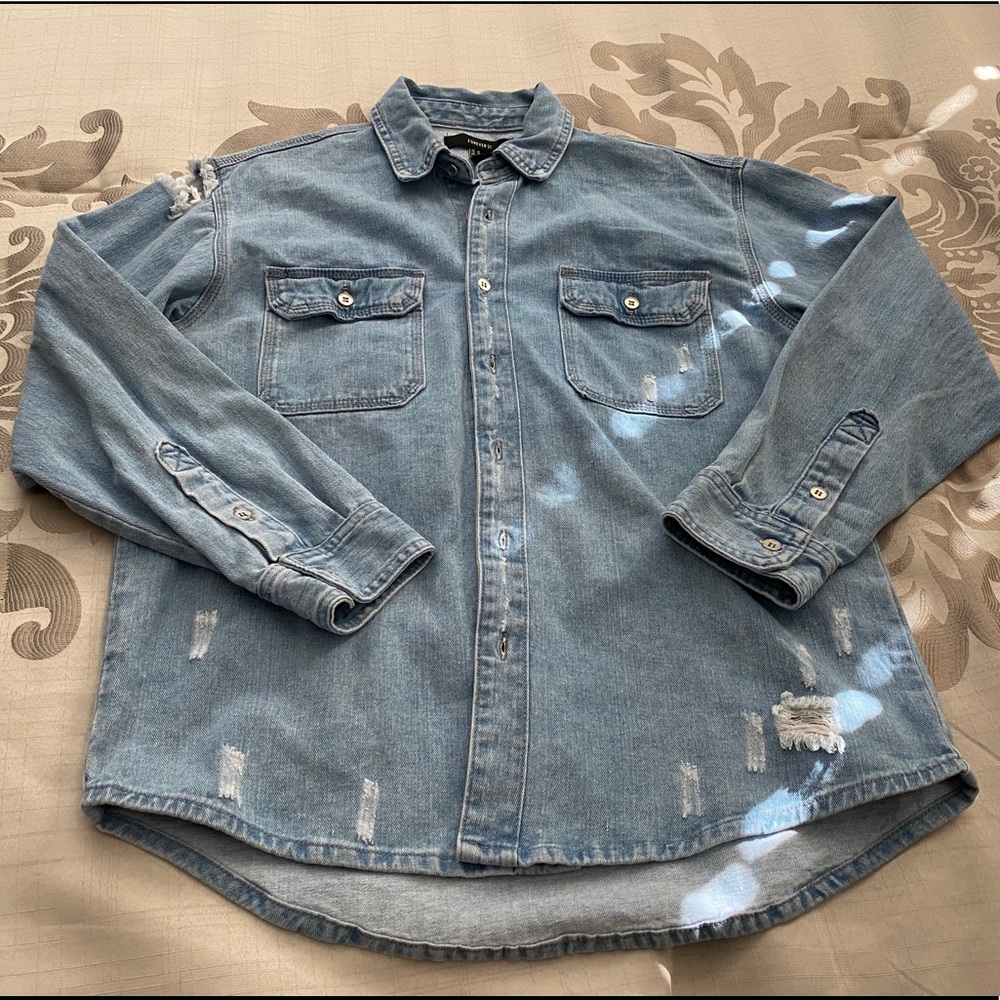 F21 women’s button down shirt